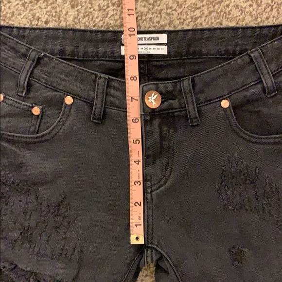 One Teaspoon Freebird Black Skinny Jeans - Picture 10 of 14